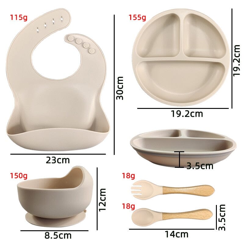 BabySet™ - Alimentation bébé set en silicone - Bébénours