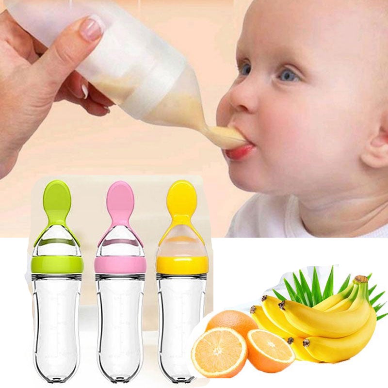 Biberon avec cuillère pour nouveau-né | EasyBottle™ - Bébénours